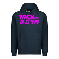 Navy back to  funny trend newthe gym Premium Hoodie - maiPhamDesign