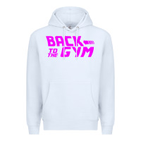 White back to  funny trend newthe gym Premium Hoodie - maiPhamDesign