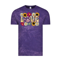 Cloud Purple love dog Vintage Tee - CowhideDigitalArt