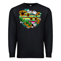 Black America Map Sunflower Cactus Serape Premium Sweatshirt - RanaPortraitStore