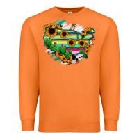Carrot America Map Sunflower Cactus Serape Premium Sweatshirt - RanaPortraitStore