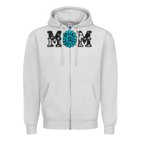 Dove Grey cowhide with gemstone Zipper Hoodie - RanaPortraitStore