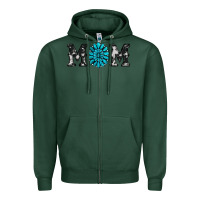 Sports Green cowhide with gemstone Zipper Hoodie - RanaPortraitStore