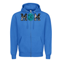 True Royal cowhide with gemstone Zipper Hoodie - RanaPortraitStore