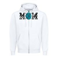 White cowhide with gemstone Zipper Hoodie - RanaPortraitStore