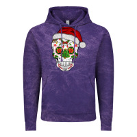 Cloud Purple sugar skull  christmas Vintage Hoodie - BarkalooDesign