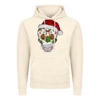 Vintage Artic sugar skull  christmas Vintage Hoodie - BarkalooDesign