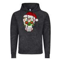 Vintage Black sugar skull  christmas Vintage Hoodie - BarkalooDesign