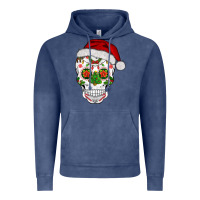 Vintage Denim sugar skull  christmas Vintage Hoodie - BarkalooDesign