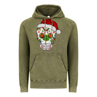 Vintage Olive sugar skull  christmas Vintage Hoodie - BarkalooDesign
