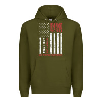 Army Green thank you for your service   veterans day t Premium Hoodie - maiPhamDesign
