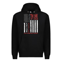 Black thank you for your service   veterans day t Premium Hoodie - maiPhamDesign