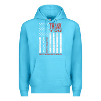 Ocean Blue thank you for your service   veterans day t Premium Hoodie - maiPhamDesign
