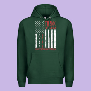 Thank You For Your Service   Veterans Day T Premium Hoodie Designed By Maiphamdesign