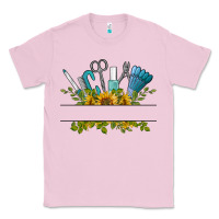 Bubblegum Pink customize nail tools with sunflower Classic Tee - BarkalooDesign