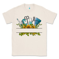 Natural customize nail tools with sunflower Classic Tee - BarkalooDesign
