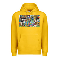 Lemon happy birthday alpaca blue cup Premium Hoodie - BarkalooDesign