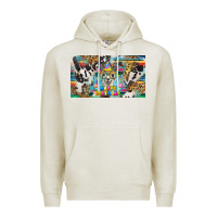Oatmeal Heather happy birthday alpaca blue cup Premium Hoodie - BarkalooDesign