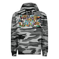 Slate Camo happy birthday alpaca blue cup Premium Hoodie - BarkalooDesign