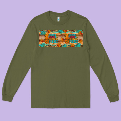 Autumn Leaves And Pumpkin Please 11 Oz Mug Long Sleeve Tee Designed By Artiststas