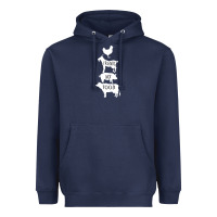 Navy Friend Not Food Heavyweight Hoodie - Bettercallsaul