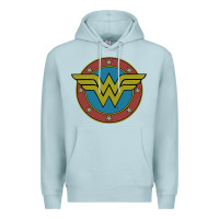 Blue Mist Wonder Woman Vintage Emblem Premium Hoodie - maiPhamDesign