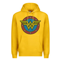 Lemon Wonder Woman Vintage Emblem Premium Hoodie - maiPhamDesign