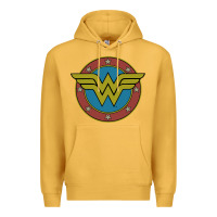 Mustard Wonder Woman Vintage Emblem Premium Hoodie - maiPhamDesign