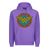 Purple Wonder Woman Vintage Emblem Premium Hoodie - maiPhamDesign