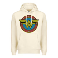 Sandshell Wonder Woman Vintage Emblem Premium Hoodie - maiPhamDesign