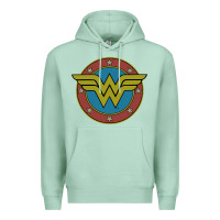 Seafoam Wonder Woman Vintage Emblem Premium Hoodie - maiPhamDesign