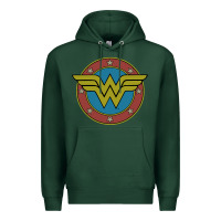 Sports Green Wonder Woman Vintage Emblem Premium Hoodie - maiPhamDesign