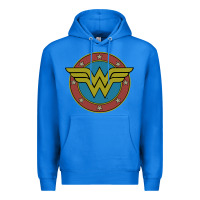 True Royal Wonder Woman Vintage Emblem Premium Hoodie - maiPhamDesign