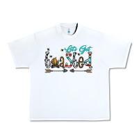 White let's get toasted Urban Heavy Tee - CowhideDigitalArt