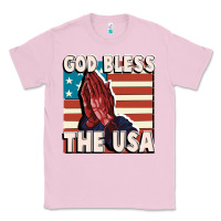 Bubblegum Pink God Bless the USA Classic Tee - FaDigitalArtStudio