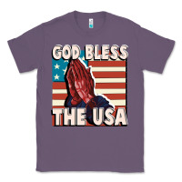 Lavender God Bless the USA Classic Tee - FaDigitalArtStudio