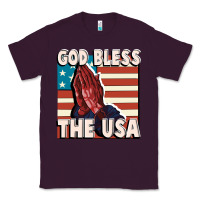 Plum God Bless the USA Classic Tee - FaDigitalArtStudio