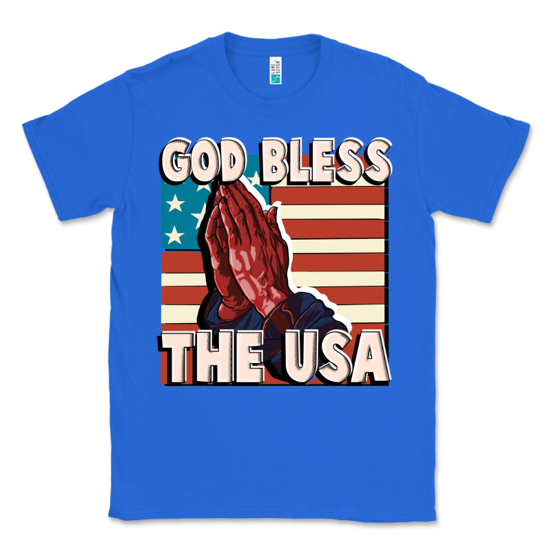 God Bless The Usa Classic Tee by FaDigitalArtStudio | Teevron