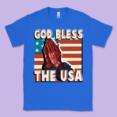 God Bless The Usa Classic Tee Designed By Fadigitalartstudio