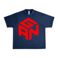 Navy GAN CUBE TIME Urban Heavy Tee - DesignPulse