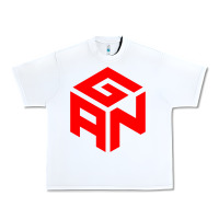 White GAN CUBE TIME Urban Heavy Tee - DesignPulse