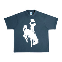Midnight Navy wyoming cowboys Urban Heavy Tee - DesignPulse