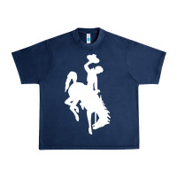 Navy wyoming cowboys Urban Heavy Tee - DesignPulse
