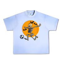 Grape Ice skeleton soccer player funny halloween blood moon Urban Heavy Tee - DesignPulse