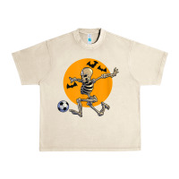 Sandshell skeleton soccer player funny halloween blood moon Urban Heavy Tee - DesignPulse