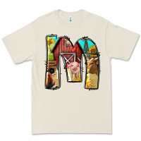 Farm Life Alphabet Lowercase Letters M Premium Tee | Teevron