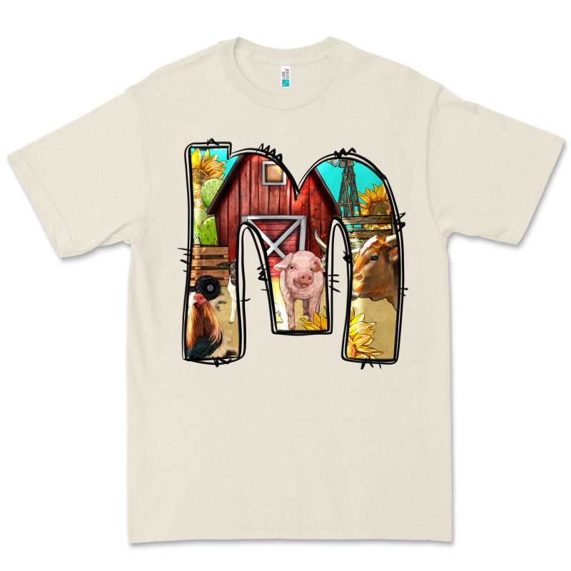 Farm Life Alphabet Lowercase Letters M Premium Tee by BundleAndBundleShop | Teevron