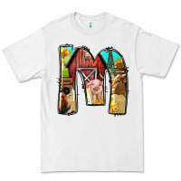 White farm life alphabet lowercase letters m Premium Tee - BundleAndBundleShop