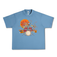 Pebble Blue Skeleton Drummer Halloween Costume Playing Drums Mens Boys Urban Heavy Tee - DesignPulse