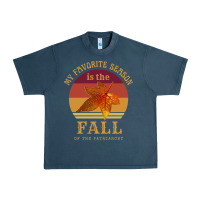 Midnight Navy feminist my favorite season is fall patriarchy retro vintage long slee Urban Heavy Tee - DesignPulse